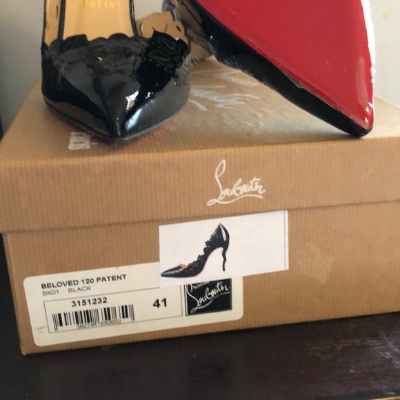 Louboutin beloved 120 patent laser cut heels - Picture 3 of 6